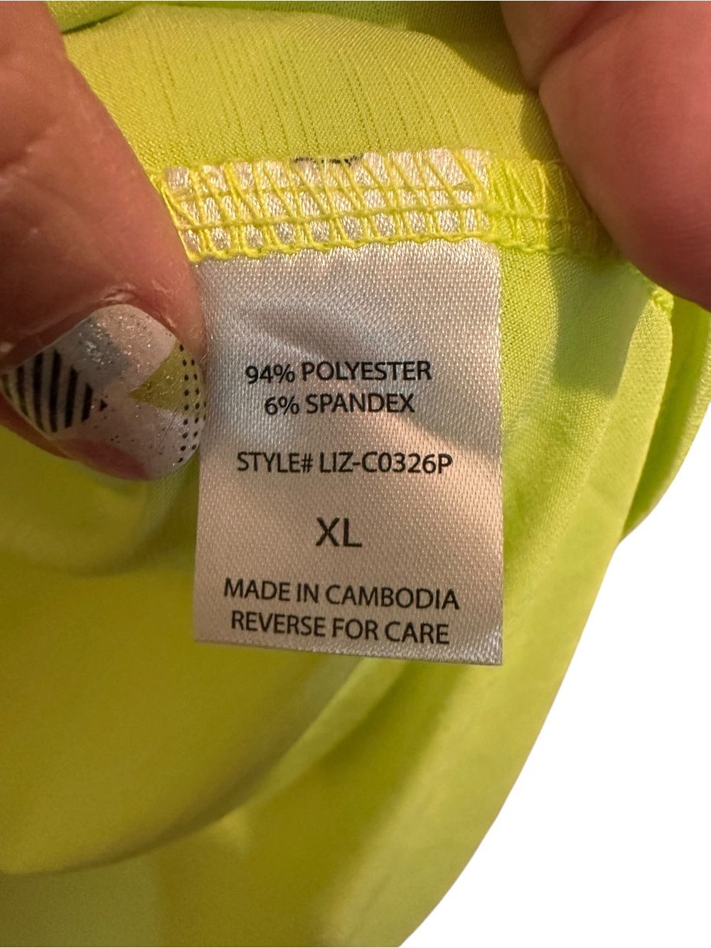 Dear Scarlett Lizzy Lime Green V-Neck Roll-Tab Tunic - Picture 5 of 7